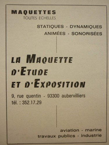1976 pub maquette d - la, d'