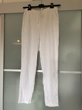 Joli Pantalon blanc en lin et viscose - Up2Fashion - taille 42 - TBE -