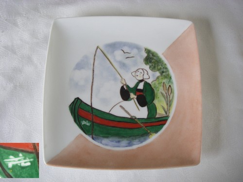 Vintage assiette peinte - vintage, la