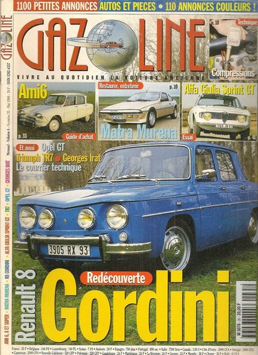 Gazoline renault gordini - renault, 8