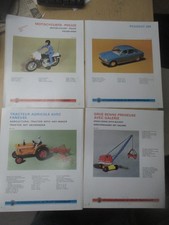 Lot de 4 Planches Joustra 1972