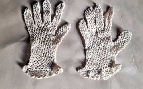 Paire gants crochet enfant - crochet,