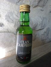 Mignonnette bouteille Clan Campbell Noble Scotch whisky 5 cl trè bon état pleine