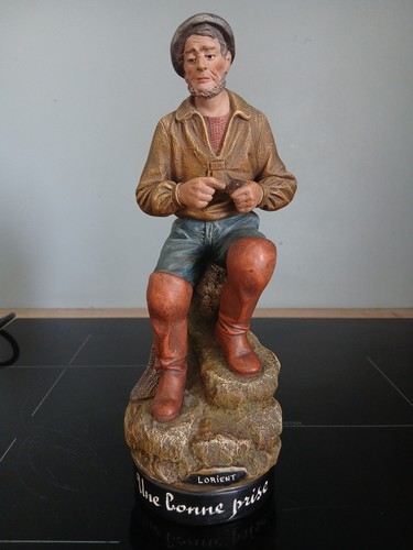 Ancienne statue terre cuite - statue,