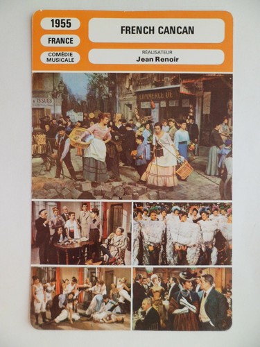 Carte fiche cinema - carte, french