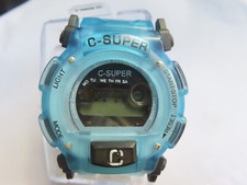 Montre Chrono à Affichage Digital C-SUPER (sans pile et sans garantie)