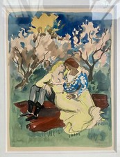 YVES BRAYER Aquarelle