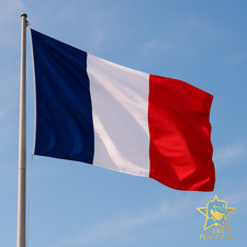 Drapeau France 90x150 cm – Nylon avec œillets – Décoration Résistant Qualité Sup