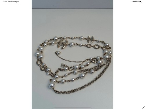 Collier sautoir chanel - sautoir,