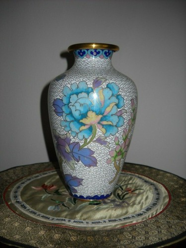 Cloisonne vase bronze - cloisonne,