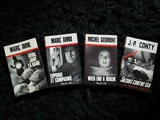4 ROMANS D' ESPIONNAGE FLEUVE NOIR 1975 ARNO, CONTY, AVRIL, GERMONT....