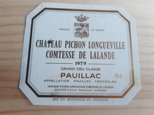 étiquette vin chateau - étiquette, pichon