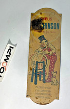 Objet ancien plaque Non émaillé HUTCHINSON vélo moto ancienne Fahrradplatte pub