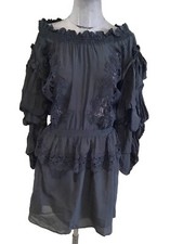 Superbe Robe Noir Volants