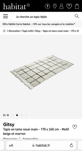 Tapis habitat gitsy - tapis,