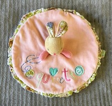 Doudou Lapin rond rose