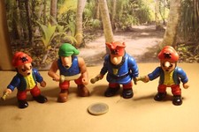 FISHER PRICE CHINE LOT DE 4 FIGURINES 1/32 ème THEME PIRATES HUMOUR