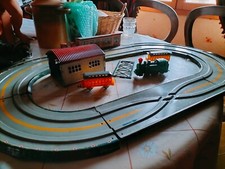 jouet ancien en tôle gare