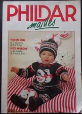 § catalogue ancien laine tricot PHILDAR n° 182 bébé layette - 1989