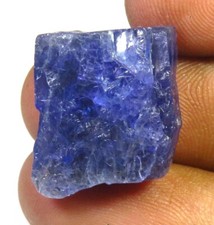 Rough Tanzanite Africain 24Ct Pierre Précieuse Bleue Tanzanite 16x14mm F-130
