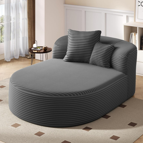 Stylish gray chaise - stylish, 51.6"