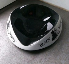 Cendrier Ramasse-Monnaie BLACK & WHITE Signé Faïencerie Luneville Modèle Déposé