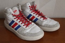 SUPERBE PAIRE DE BASKET ADIDAS CUIR - BLEU BLANC ROUGE FRANCE - TAILLE 40 UNISEX