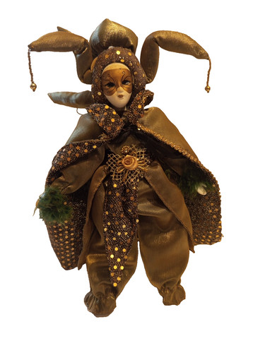 Poupée arlequin bouffon - arlequin, /