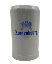 ? Grande Chope à Bière KRONENBOURG 1 Litre – Stein en Grès Vintage Pub