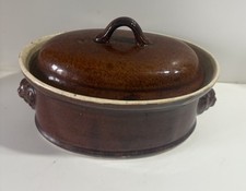 Terrine En Faïence Marron Art