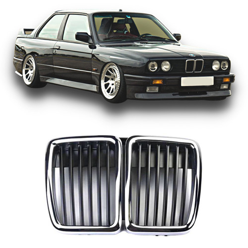 Calandre chrome noir - chrome,