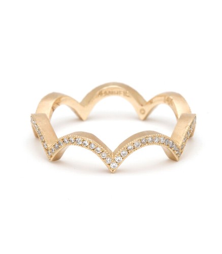 Diamond memory gold ring - diamond,