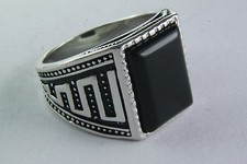 Bague Pour Hommes Onyx Biker