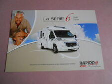 RAPIDO série 6 brochure catalogue documentation gamme CAMPING-CARS édition 2010