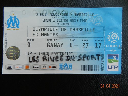 Ticket billet football - +++,