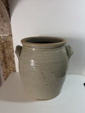 Grand Pot Vase grès Gris patine Deco fleurs Collection Cuisine jardin Shabby