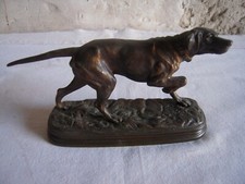 BRONZE ANCIEN " POINTER A L'ARRÊT " - Alfred DUBUCAND ( 1828-1894 )