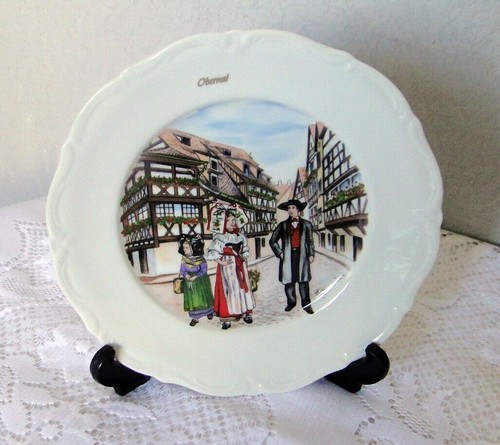Assiette decorative alsacienne - assiette,