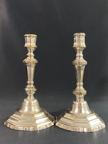 Paire bougeoirs flambeaux - paire,