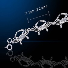 Crab Sea Life Sterling Silver