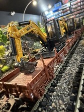 Lot de 5 pelleteuses / pelle type INFRA pour wagon de train électrique HO