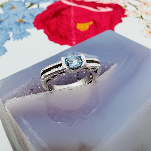 Bague argent avec aigue - en,