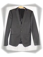 Belle Veste de Costume  Gris Foncé Noir Taille 46 Zara Man