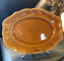 Grand plat ovale en faïence