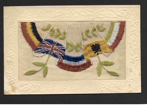 Carte brodee militaire - carte,