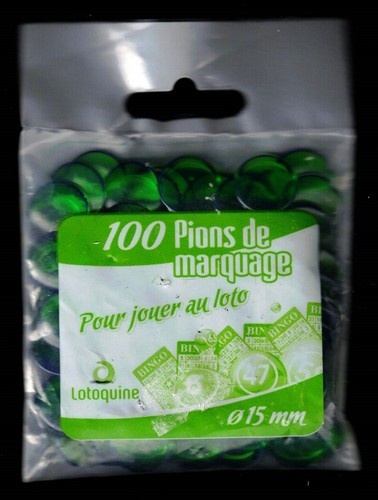 100 pions loto - loto, jetons