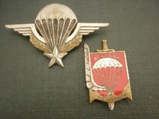 BREVET PARA N° ANNEE 1956 / EPOQUE AFN + INSIGNE DU 3éme RPIMa