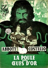 Bud Abbott Lou Costello LA POULE AUX OEUFS D'OR J Yarbrough 1952 MANUEL 24x34 4p