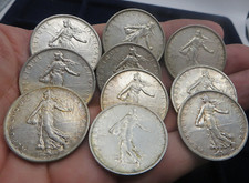 LOT DE 10 PIECES DE 5 FRANCS