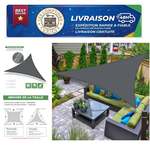 Voile ombrage triangulaire - d'ombrage,